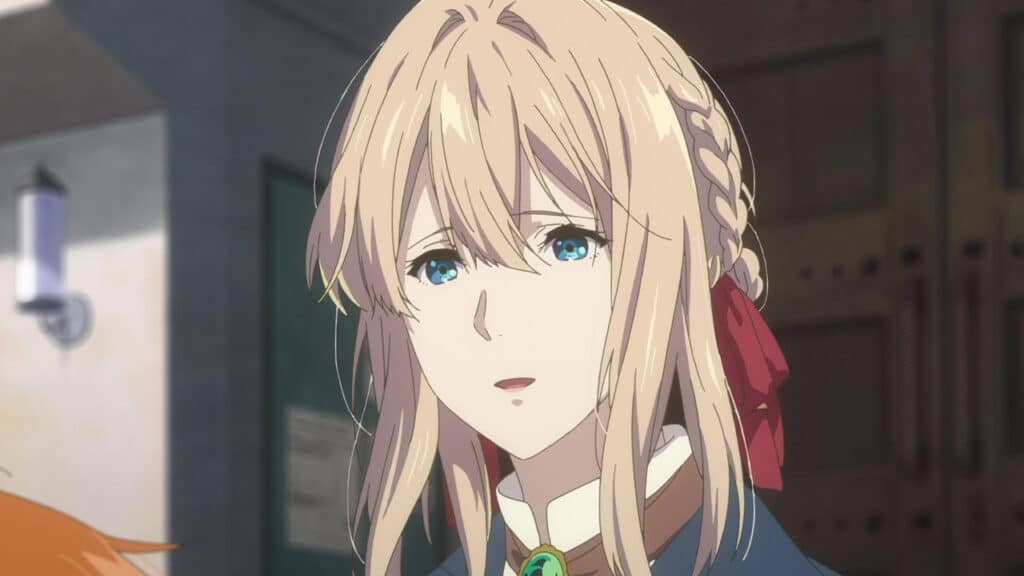 scene from Violet Evergarden: Eternity and the Auto Memory Doll